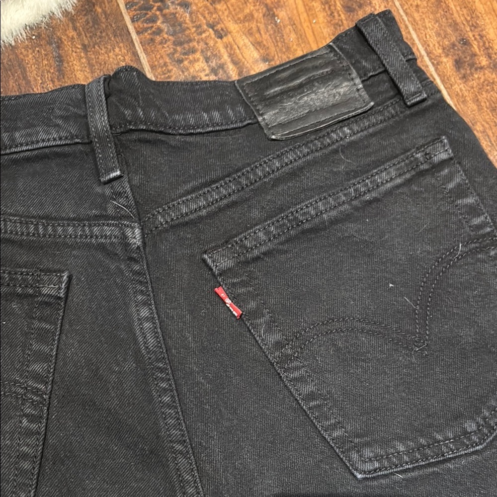 Women's Black Denim Shorts